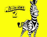 Dibuix Madagascar 2 Marty pintat per LLUIS UNDINA