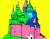 Dibuix Castell medieval pintat per ANDREA