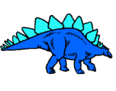 Dibuix Stegosaurus pintat per MAXI