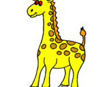 Dibuix Girafa pintat per marti