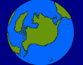Dibuix Planeta Terra pintat per ingrid 8910