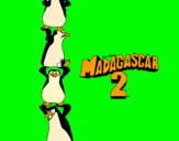 Dibuix Madagascar 2 Pingüins pintat per asterix