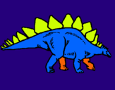 Dibuix Stegosaurus pintat per arnau