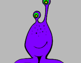 Dibuix Mini extraterrestre pintat per isabel