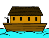 Dibuix Arca de Noe pintat per naia y almudena