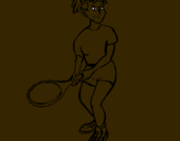 Dibuix Noia tennista pintat per  gfsmnfql6