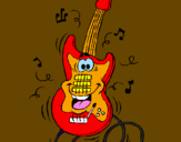 Dibuix Guitarra elèctrica pintat per XD