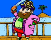 Dibuix Pirata a bord pintat per pirata_elia