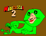 Dibuix Madagascar 2 Alex pintat per cirdec