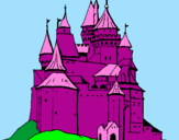 Dibuix Castell medieval pintat per dayana