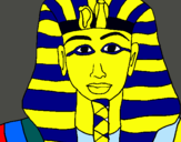Dibuix Tutankamon pintat per judit