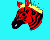 Dibuix Zebra II pintat per GERARD