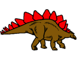 Dibuix Stegosaurus pintat per xenia julia
