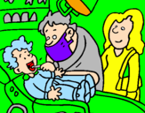 Dibuix Nen en el dentista pintat per MARINA