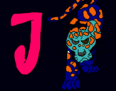 Dibuix Jaguar pintat per joan