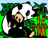 Dibuix Mare Panda pintat per judy