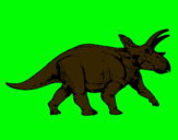 Dibuix Triceratops pintat per cristina