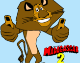 Dibuix Madagascar 2 Alex pintat per rogerserdaboguna
