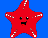 Dibuix Estrella de mar pintat per  NURIA PLANAS