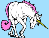 Dibuix Unicorn brau  pintat per helena