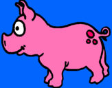 Dibuix Porc pintat per Miley