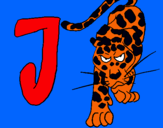 Dibuix Jaguar pintat per AINHOA