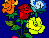 Dibuix Ram de roses pintat per laurionok@mail.ru(Laura)