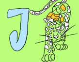 Dibuix Jaguar pintat per guillem b.llop