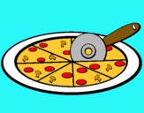 Dibuix Pizza pintat per rayito