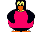 Dibuix Pingüí  pintat per noelia