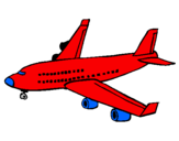 Dibuix Avió de passatgers  pintat per ARNAU