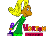 Dibuix Horton - Sally O'Maley pintat per laia castilla muñoz