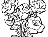 Dibuix Ram de roses pintat per jana      BRUN