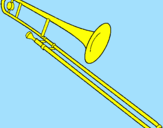 Dibuix Trombó  pintat per La gran trompeta