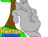 Dibuix Horton pintat per rafa