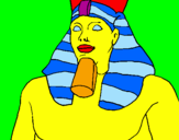 Dibuix Ramsès II pintat per albert 1