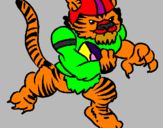 Dibuix Jugador tigre pintat per Llorenç