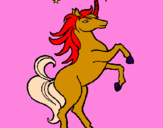 Dibuix Unicorn pintat per julia merino vargas
