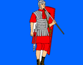 Dibuix Soldat romà  pintat per Jan