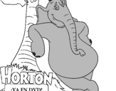 Dibuix Horton pintat per pablo