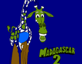 Dibuix Madagascar 2 Melman pintat per samuel p4