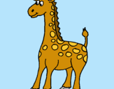 Dibuix Girafa pintat per ania