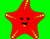 Dibuix Estrella de mar pintat per claudia soca