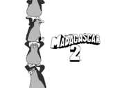Dibuix Madagascar 2 Pingüins pintat per nuria