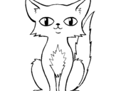 Dibuix Gat persa  pintat per gat eixerit