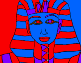 Dibuix Tutankamon pintat per pet