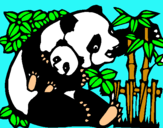 Dibuix Mare Panda pintat per milena