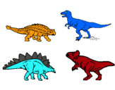 Dibuix Dinosauris de terra pintat per mnbv