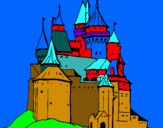 Dibuix Castell medieval pintat per IGNASI