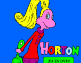 Dibuix Horton - Sally O'Maley pintat per GeNeSiS